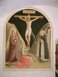 Crocifissione con San Domenico, dalla cella 25